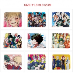10 Styles Boku no Hero Academia / My Hero Academia Cartoon Pattern Purse Anime Short Wallet