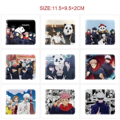 11 Styles Jujutsu Kaisen Cartoon Pattern Purse Anime Short Wallet