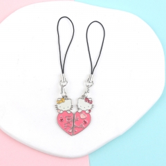 3 Styles Hello kitty Cartoon Anime Alloy Phone Strap