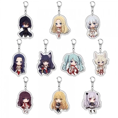 10 Styles The Eminence in Shadow Cartoon Acrylic Anime Keychain