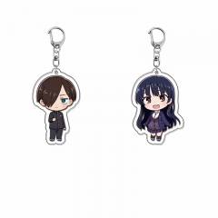 2 Styles The Dangers in My Heart Cartoon Acrylic Anime Keychain