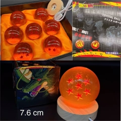 带电）7.6cm龙珠球7个+灯座