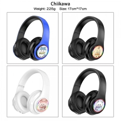 chiikawa 动漫印花折叠头戴式蓝牙耳机