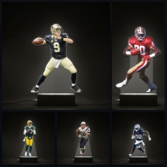 NFL橄榄球明星榉木夜灯木居家小夜灯