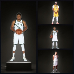 定妆系列）NBA篮球明星科比詹姆斯库里欧文麦迪东契奇球星周边榉木居家小夜灯