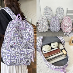 新款小学生双肩包可爱满印大容量手提尼龙轻便卡通高颜值学生书包