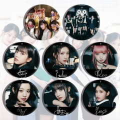 3 Styles 8pcs/set K-POP IVE Cartoon Pin Anime Tinplate Brooch