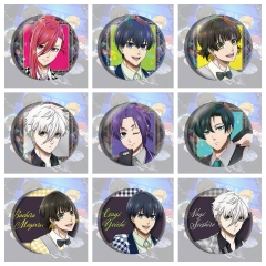 12 Styles Blue Lock Cartoon Pin Anime Tinplate Brooch