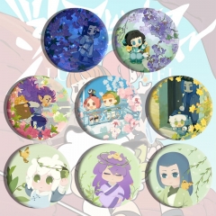 2 Styles 8pcs/set The Legend of Luoxiaohei Cartoon Pin Anime Tinplate Brooch
