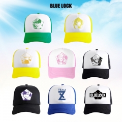 8 Styles Blue Lock Cartoon Anime Baseball Cap Hat