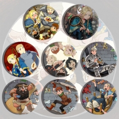 2 Styles 8pcs/set Delicious in Dungeon/Dungeon Meshi Cartoon Pin Anime Tinplate Brooch