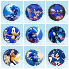 12 Styles Sonic the Hedgehog Cartoon Pin Anime Tinplate Brooch
