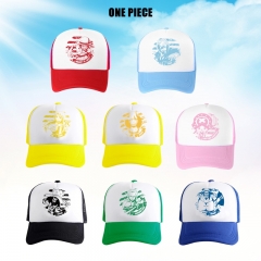 9 Styles One Piece Cartoon Anime Baseball Cap Hat