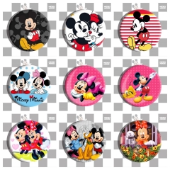 16 Styles Mickey Minnie Mouse Cartoon Pin Anime Tinplate Brooch