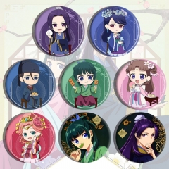 8pcs/set The Apothecary Diaries Cartoon Pin Anime Tinplate Brooch