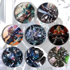 3 Styles 8pcs/set Mobile Suit Gundam Cartoon Pin Anime Tinplate Brooch
