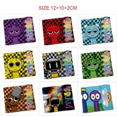 9 Styles Sprunki Incredibox Cartoon Purse Anime Short Wallet
