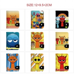 10 Styles Sprunki Incredibox Cartoon Purse Anime Short Wallet
