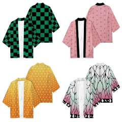8 Styles Demon Slayer: Kimetsu no Yaiba Cartoon Anime Kimono Haori Cloak