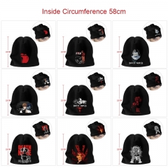 11 Styles Death Note Cartoon Pattern Cap Anime Knitted Hat
