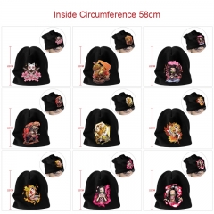 11 Styles Demon Slayer: Kimetsu no Yaiba Cartoon Pattern Cap Anime Knitted Hat