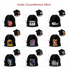 15 Styles Chainsaw Man Cartoon Pattern Cap Anime Knitted Hat