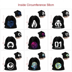 9 Styles Hatsune Miku Cartoon Pattern Cap Anime Knitted Hat