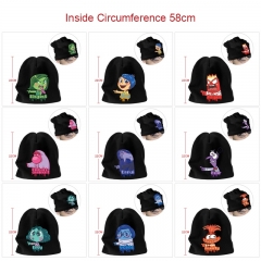 9 Styles Inside Out Cartoon Pattern Cap Anime Knitted Hat
