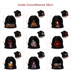 9 Styles Naruto Cartoon Pattern Cap Anime Knitted Hat