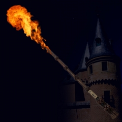 7 Styles 30-38CM Harry Potter Cos Movie Resin Magic Wand with Real Fire