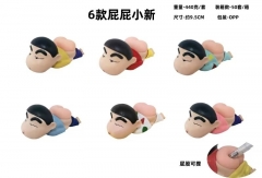 6款一套 蜡笔小新 屁屁小新 袋装手办 高约9.5cm 一箱50套