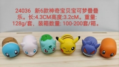 24036新6款神奇宝贝宝可萌叠叠乐公仔