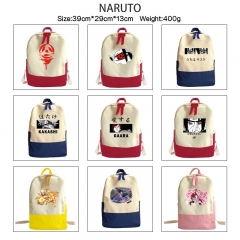 11 Styles Naruto Cartoon Anime Canvas Backpack Bag