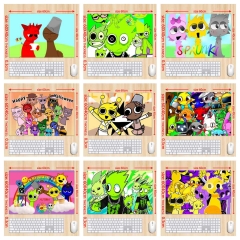 60*40*0.3cm 14 Styles Sprunki Anime Mouse Pad