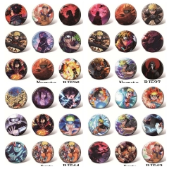 9pcs/set 8 Styles 58MM Naruto Cartoon Pin Anime Tinplate Brooch
