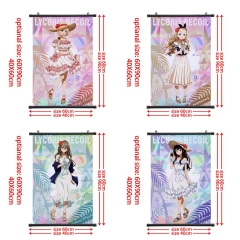2 Sizes 4 Styles Lycoris Recoil Cartoon Wallscrolls Waterproof Anime Wall Scroll