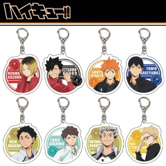 排球少年钥匙扣Haikyuu!!日向翔阳影山飞雄透明亚克力挂件动漫周边