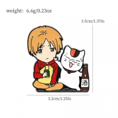 动漫周边夏目友人帐人物胸针猫咪老师斑胸针可爱卡通服装配饰胸花