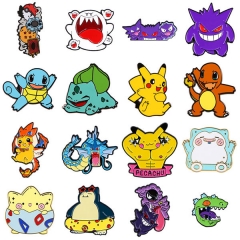 12 Styles Pokemon Cartoon Anime Alloy Pin Brooch