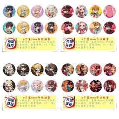 地缚少年花子君 直径58MM圆形布纹胸针 8个一套