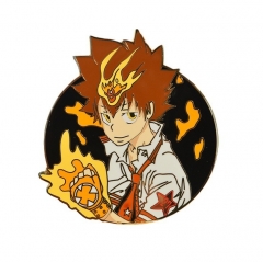 62MM Hitman Reborn Cartoon Pin Anime Alloy Brooch