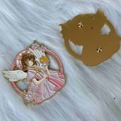 51.3*55.4MM Card Captor Sakura Cartoon Pin Anime Alloy Brooch