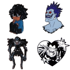 4 Styles Death Note Anime Cartoon Anime Alloy Pin Brooch