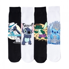 4 Styles Lilo & Stitch Cotton Socks Cosplay Anime Long Socks
