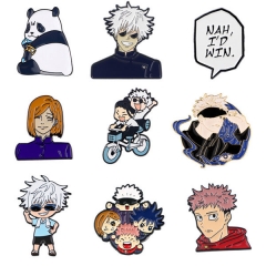 6 Styles Jujutsu Kaisen Anime Cartoon Anime Alloy Pin Brooch