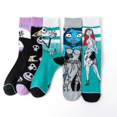 5 Styles The Nightmare Before Christmas Cotton Socks Cosplay Anime Long Socks