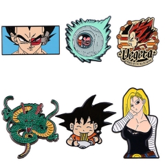 5 Styles Dragon Ball Z Anime Cartoon Anime Alloy Pin Brooch