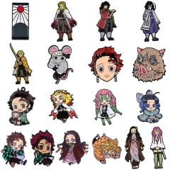 9 Styles Demon Slayer: Kimetsu no Yaiba Anime Cartoon Anime Alloy Pin Brooch
