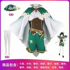 现货 温迪原神cos服cosplay动漫角色扮演服装表演服温迪cos服