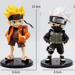 2 Styles Naruto Hatake Kakashi Cartoon Anime PVC Figures